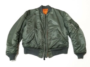 希少 極上 70s 米軍 実物 MA-1 縦ステッチ 76年 GREENBRIER社製 MEDIUM/USAF/ハンター/スティーブ・マックイーン/ ヴィンテージ/オリジナル