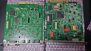 ●PC-98 Cバス 増設ボード G8YWA A6 サウンドボード 音源 G8YLB モデムボード 2枚セット 未チェック NEC●送料無料