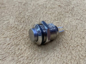 * push button switch Self-Reset Switchi made of metal 10mm new goods unused 