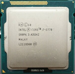 【動作確認済】Intel Core i7 3770 LGA1155 本体のみ