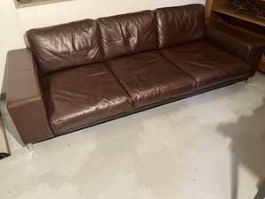 CIBONE/シボネ　ROBELE SOFA 3P フルレザーソファ　高密度ウレタン　スモールフェザー/コンラン　カッシーナ　アルフレックス