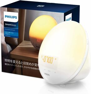 【 美品 】ほぼ未使用 Philips フィリップス SmartSleep スマートスリープ ウェイクアップ ライト 光目覚まし時計 HF3519/15 ホワイト