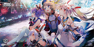 ジャベリン＆Z23＆綾波＆ラフィー 特製ラバーマットD(プレイマット) 「ヴァイスシュヴァルツ アズールレーン」 ブシロード金銀キャンペーン