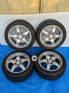 MAZDA マツダ RX-7 FD3S 純正 17×8JJ 17 インチ　 PCD 5穴 ホイール　合計4個 センターキャップ付き