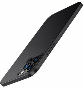 【2023最新 肌触り良し】TORRAS iPhone12 /12Pro 用ケース 超薄 6.1インチ マット質感 PC ガラスフィルム付ブラック Wisdom Series