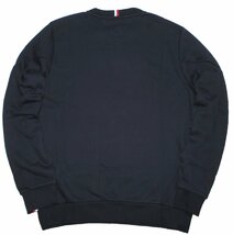 新品各ラス1 秋物 L or XL 定価1.1万▼ トミーヒルフィガー TOMMY HILFIGER 高品質 裏毛 スエット トレーナー 立体裁断 丸首 紺 メンズ LL_画像5