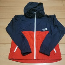 THE NORTH FACE ノースフェイスキッズ　NPJ21810　ウィンドブレーカー　コンパクト　撥水　140　フード取り外し可_画像1