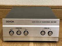 即決/送無 DENON デンオン AU-340 MC昇圧トランス 極薄パーマロイ/多重積層コア L/Rch=独立構造 平衝分割サンドイッチ巻 Low/High=切替付_画像1