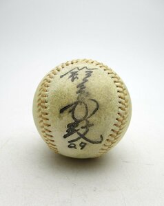 A925◆プロ野球 サインボール 中日ドラゴンズ 鈴木孝政? 背番号29 野球 選手 当時物