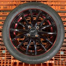 MANARAY SPORT マナレイスポーツ 15インチ アルミホイール 4本セット グッドイヤー ラジアルタイヤ EfficientGrip 165/55R15 N-BOX デイズ_画像4