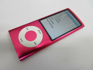 ☆Apple iPod nano (第 5 世代)　モデル：A1320 　16GB　ピンク　入電確認＆簡単な操作OK　初期化済　キズ・汚れ有　保証なし　＃33672