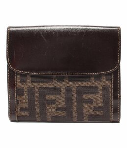 フェンディ 二つ折り財布 ズッカ柄 レディース FENDI [0502]