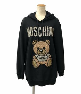 モスキーノ スワロフスキービジュー付き プルオーバーパーカー レディース 38 M MOSCHINO [0502]