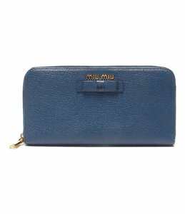 ミュウミュウ ラウンドファスナー長財布 5ML506 レディース MiuMiu [0402]