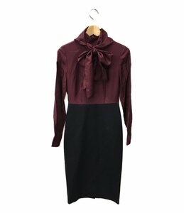 テッドベーカー 長袖ワンピース バイカラーワンピース レディース S TED BAKER