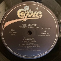 ◆GILBERT O'SULLIVAN / OFF CENTRE 日本盤_画像3