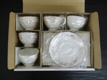 【未使用品】★Noritake/ノリタケ★カップ＆ソーサー5客セット　bone china　4698　白色_画像7