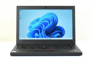 Lenovo ThinkPad X270/Core i5-7200U/メモリ16GB/SSD 512GB/Webカメラ/12.5インチ/高解像度1920x1080/Windows 11 /中古ノートパソコン