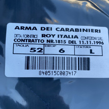 イタリア憲兵隊 carabinieri キルティング ライナー 52/6/L_画像4