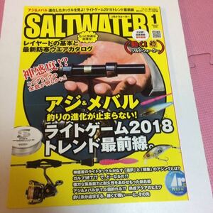 ★☆　ソルトウォーター SALTWATER 2018年1月号　☆★