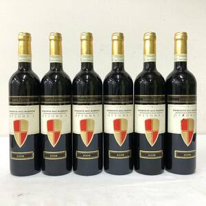 Y114(7545)-132【同梱不可】お酒 6点まとめ ワイン 13％ 750ml SANSILVESTRO CANTINE PIEMONTE DOC BARBERA OTTONEⅠ2009