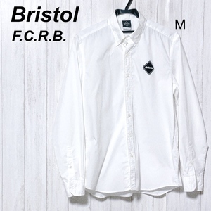 F.C.R.B. ボタンダウンシャツ M/F.C.Real Bristol ブリストル BD エンブレム/※キズあり