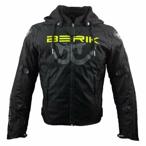 サンプル品 BERIK ベリック ナイロンジャケット 2309281 YELLOW 50 Lサイズ 秋冬 バイクウェア 【バイク用品】