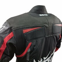 サンプル品 BERIK ベリック ナイロンジャケット 2310131 RED 54 2XLサイズ 秋冬 バイクウェア 【バイク用品】_画像5