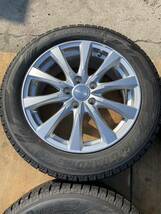 新品同様 215/55R17 2022年製 ヨコハマ YOKOHAMA iceGUARD IG60 17xJ PCD 114.3 5H ET53 JOKER アルミホイール 4本 セット_画像5