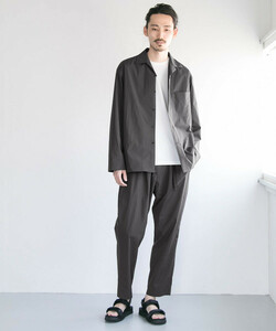 URBAN RESEARCH アーバンリサーチ AirNylon LONG-SLEEVE SHIRTS/アンクルイージーパンツ 軽量ナイロン素材スポーティー 都会的セットアップ