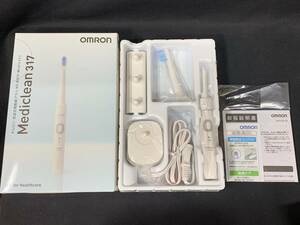 未使用品　オムロン omron 音波式電動歯ブラシ HT-B317-W ホワイト メディクリーン　M-1130-10