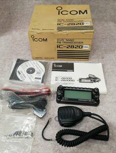 【ジャンク品】 iCOM アイコム デュアルバンド FM トランシーバー IC-2820DG 本体欠品 箱 取扱説明書 付 28-120