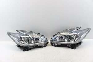 美品/キズ無　プリウス　ZVW30　後期　ヘッドライト　左右　セット　キセノン　HID　レベ付　コイト　47-52　打刻モ　302352-302353