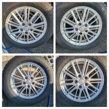 スタッドレス 4本セット205/60r16 95Q GOODYEAR ICENAVI6 アルミホイール 6.5J +45 5穴 PCD114.3 アルファード エスティマ ヴェルファイア _画像1