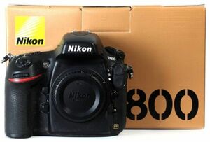 送料無料!! Nikon D800 箱付 良品 動作OK 貴重 シャッター10,290回 ニコン ボディ デジタル 一眼レフ カメラ FX フルサイズ Digital Camera