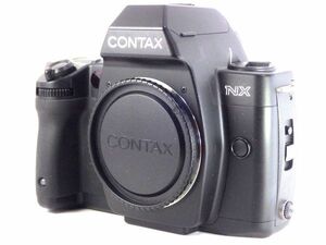 送料無料! CONTAX NX ボディ コンタックス 取扱説明書付 一眼レフ フィルム カメラ 動作OK 良品 レア 35mm SLR Film Camera Black 黒 クロ