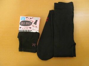 (52741)キッズ　女の子　レギンス　タイツ　135㎝　ブラック　保管品
