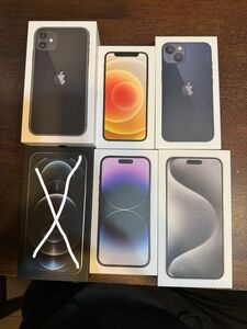 iPhone 箱のみ 付属品ほぼなし。バツがついてるものはありません。全部で6種類です。