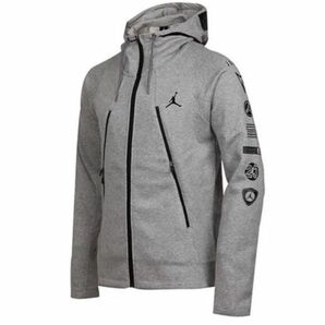 NIKE ナイキ AIR JORDAN FULL ZIP HOODIE ジョーダン フルジップ パーカー グレー サイズXL