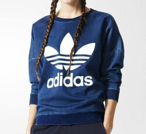 adidas originals アディダス TRACK DENIM SWEAT SHIRT デニム スウェット トレーナー