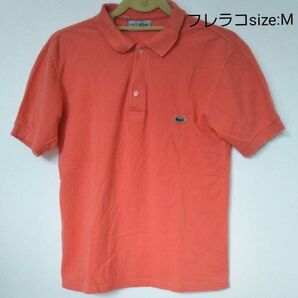 ラコステ LACOSTE ポロシャツ M サーモンピンク フレラコ 70s 希少