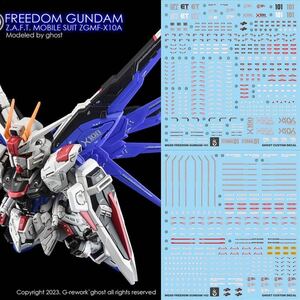 MGSD フリーダム　ガンダム用水転写式デカール　並行輸入品