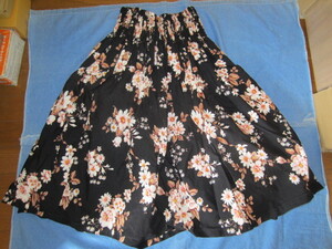 3 中古 ハワイアン ドレス スカート 幅約20㎝ スカート丈 約64㎝