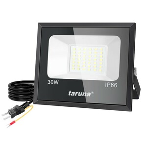  including carriage 6 pcs LED floodlight 30W 300W corresponding daytime light color 6000K thin type crime prevention light working light IP66 waterproof outlet type wide-angle light outdoors lighting 1 year guarantee ZW-03