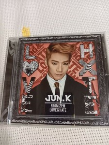 2PM Jun.K CD Love&Hate 写真、シール、カード他コレクション