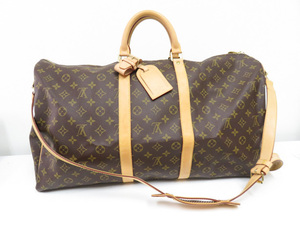 LOUIS VUITTON ルイヴィトン モノグラムキーポルバンドリエール 55cm モノグラムボストン ストラップ付き M41414 ボストンバッグ