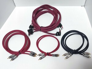 Audio Technica PCOCC RCAケーブル 1.5m/0.5m・COAXIAL DIGITAL CABLE 1.0m・スピーカーケーブル 2.2m セット オーディオテクニカ