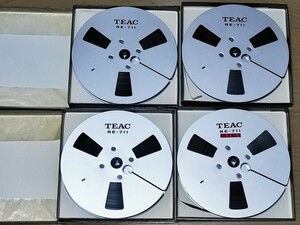 TEAC RE-711 7号 メタルリール リールテープ オープンリール 計4本セット ティアック②