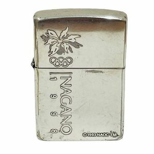 ●【Zippo/ジッポー】オイルライター 1998 長野オリンピック シリアルナンバー No.0113 火花〇★20639