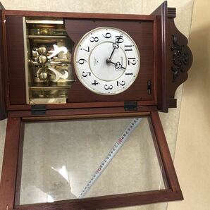 td1104 昭和レトロ 振り子時計 柱時計 AICHI 壁掛け時計 掛け時計 レトロの画像6